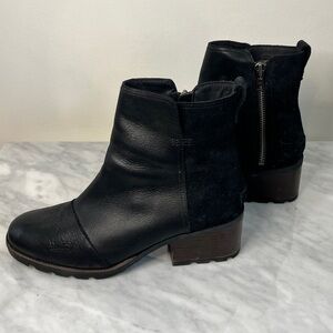 NEW Sorel - Black Women's Size 9 Leather Waterproof Chelsea Boots